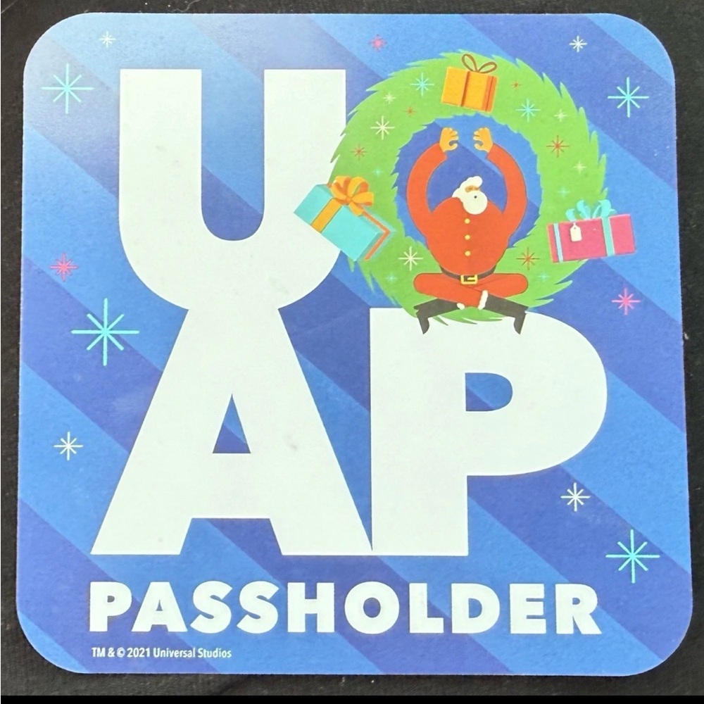 Universal Passholder Coaster - Blue and White